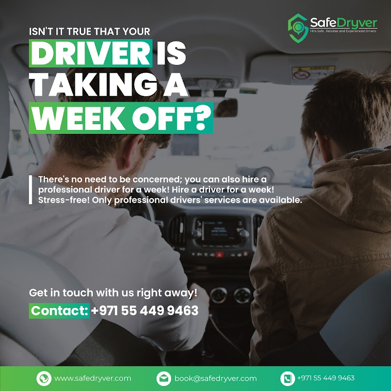راننده ایمن دبی - خدمات ش chauffeur دبی - راننده شخصی - SafeDryver | دبی