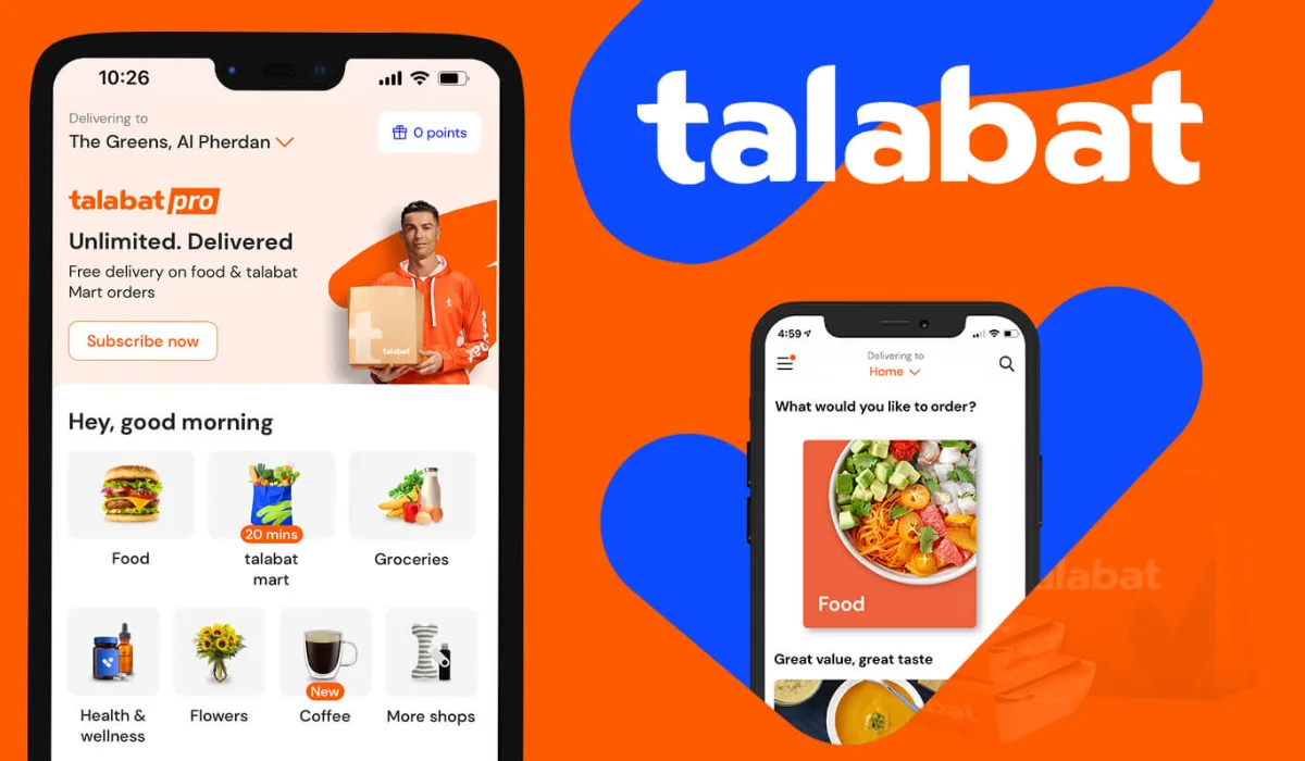اپ Talabat برای سفارش آنلاین غذا