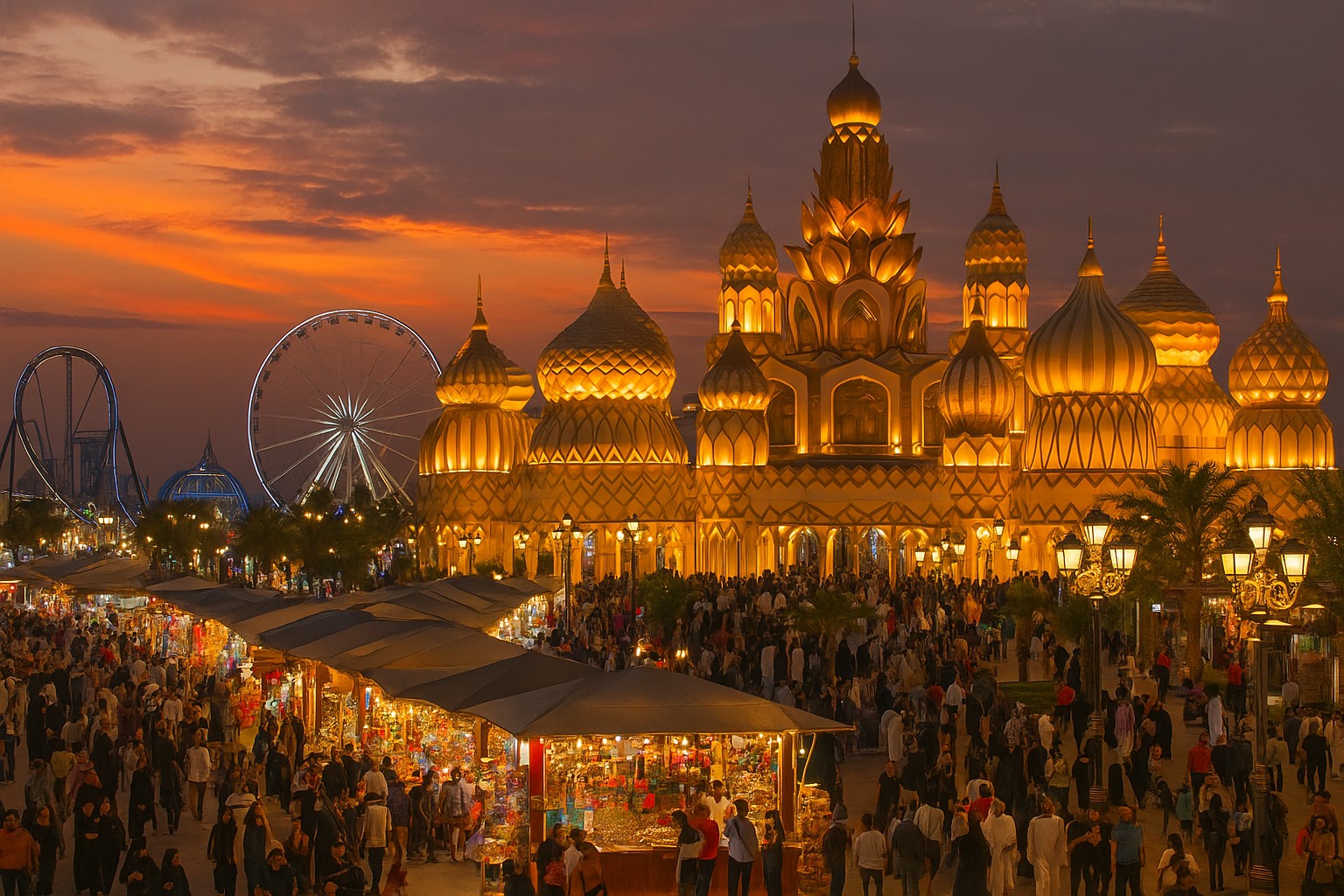 🎡 تفریح کامل خانوادگی در گلوبال ویلیج دبی با کمتر از ۵۰۰ درهم