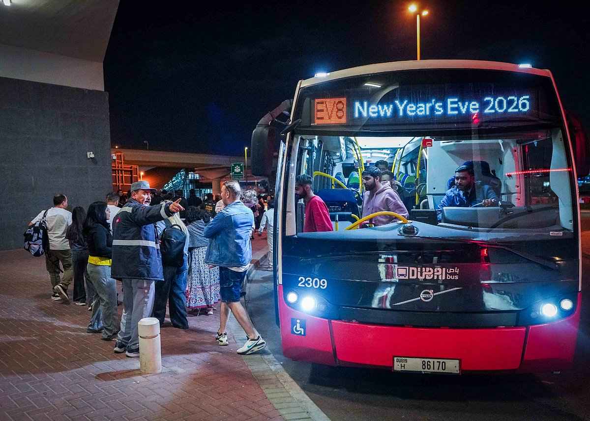 Transporting 2.8 million passengers on New Year's Eve in Dubai: a major success